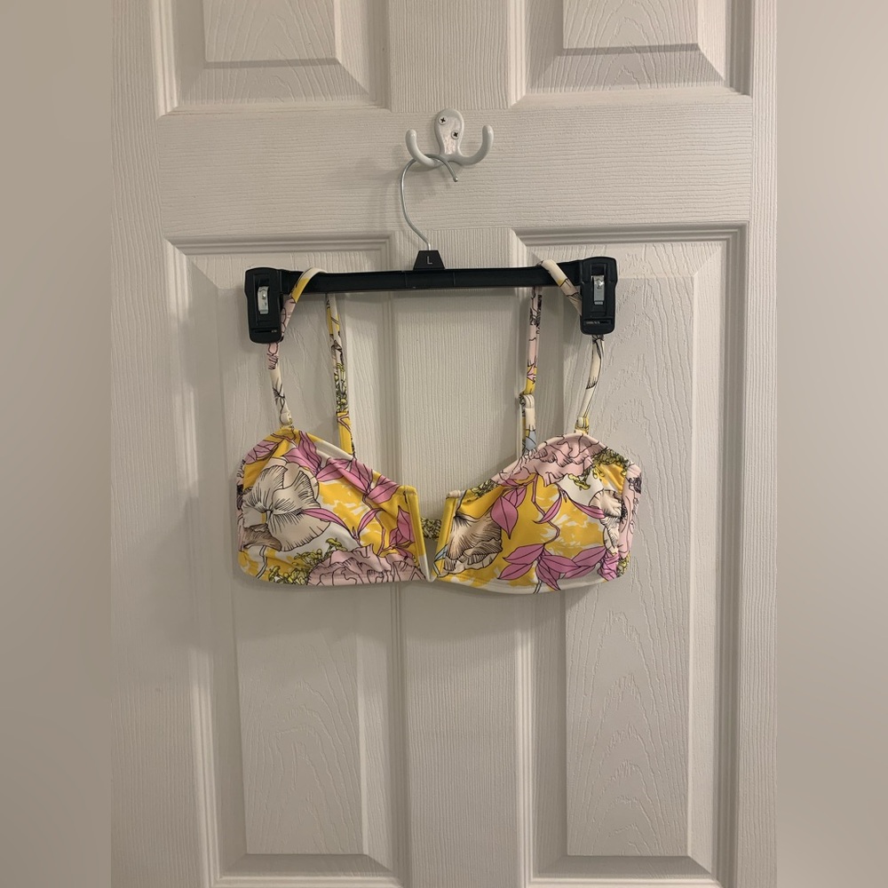Anthropologie Yumi Kim Yellow Floral swim top